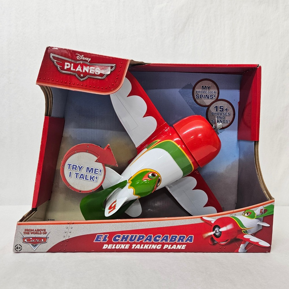 Disney Planes El Chupacabra Deluxe Talking Plane 2013 Mattel 15+ Sounds X9525